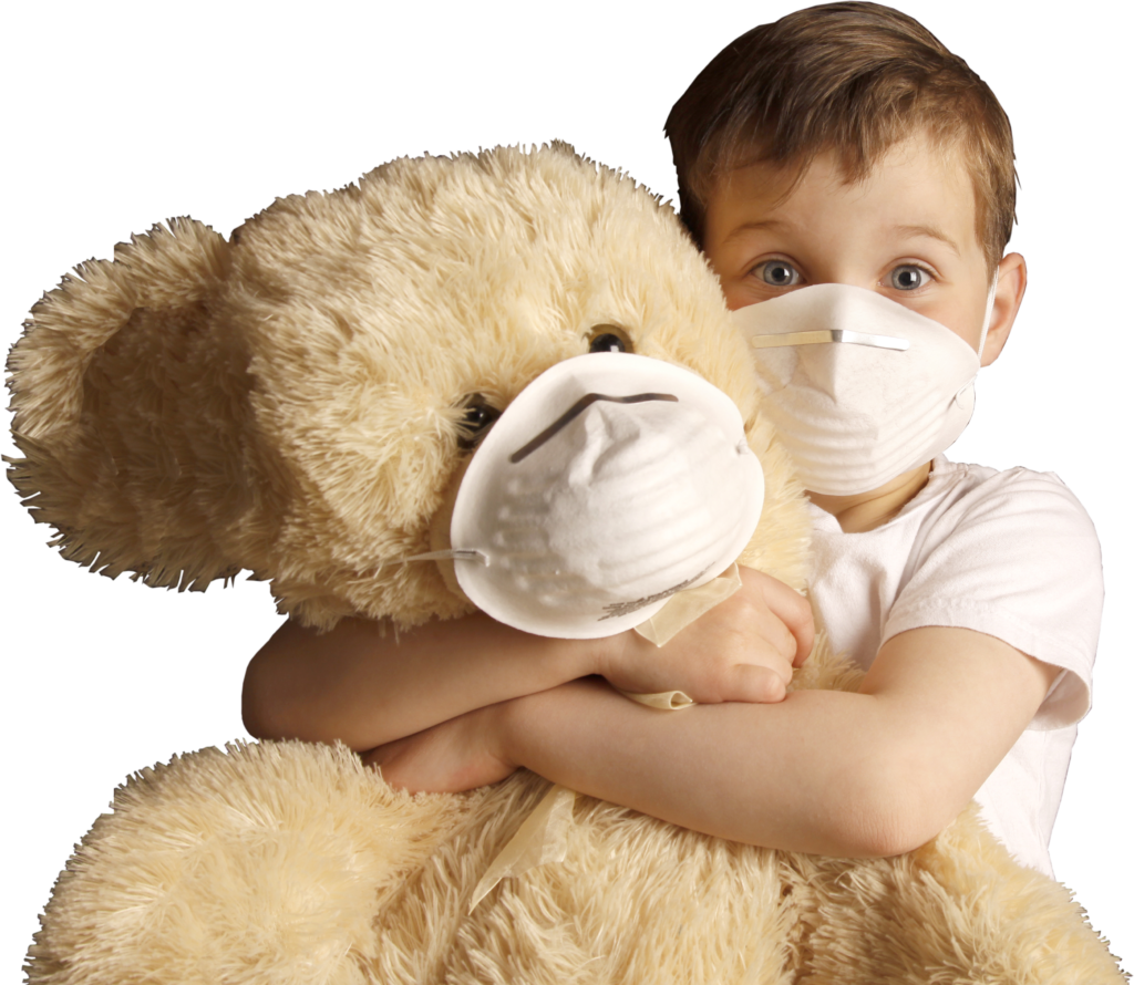 sick child with teddy bear Northwest Pediatric Medical Group